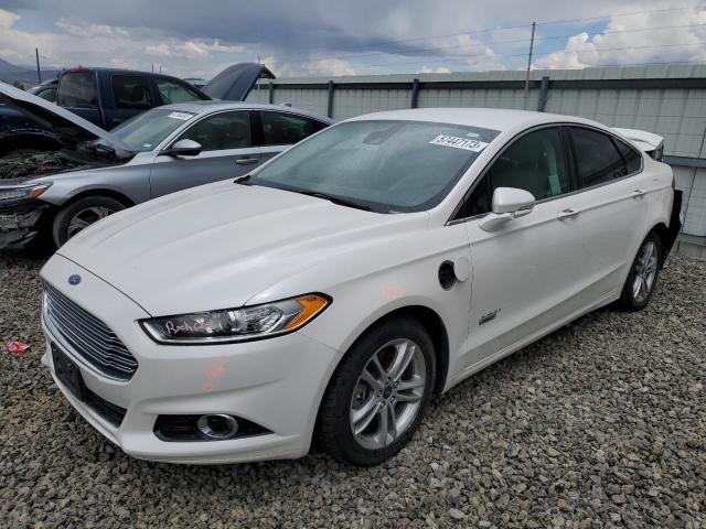 3FA6P0SU0GR241644 - 2016 FORD FUSION TITANIUM PHEV WHITE photo 1