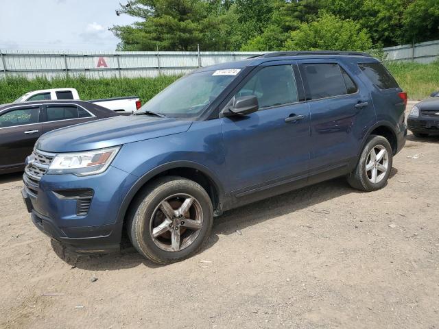 1FM5K8BH8JGB46118 - 2018 FORD EXPLORER BLUE photo 1