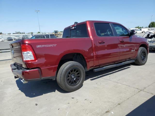 1C6SRFFTXMN772928 - 2021 RAM 1500 BIG HORN/LONE STAR BURGUNDY photo 3