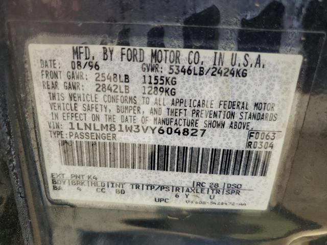 1LNLM81W3VY604827 - 1997 LINCOLN TOWN CAR EXECUTIVE BLUE photo 12