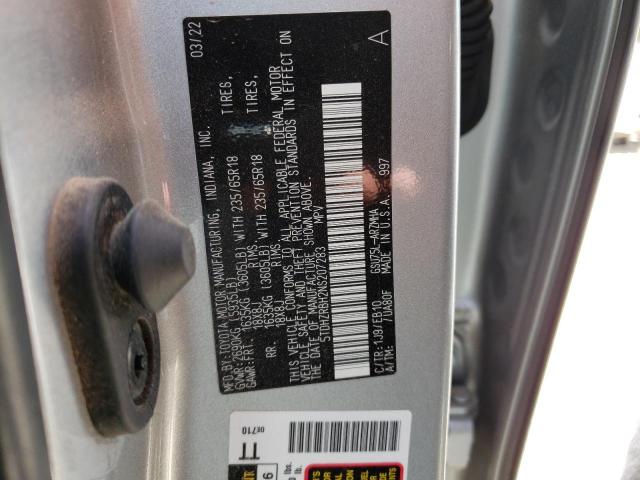 5TDHZRBH2NS207283 - 2022 TOYOTA HIGHLANDER XLE Gümüş foto 13