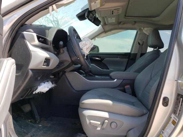 5TDHZRBH2NS207283 - 2022 TOYOTA HIGHLANDER XLE Gümüş foto 7