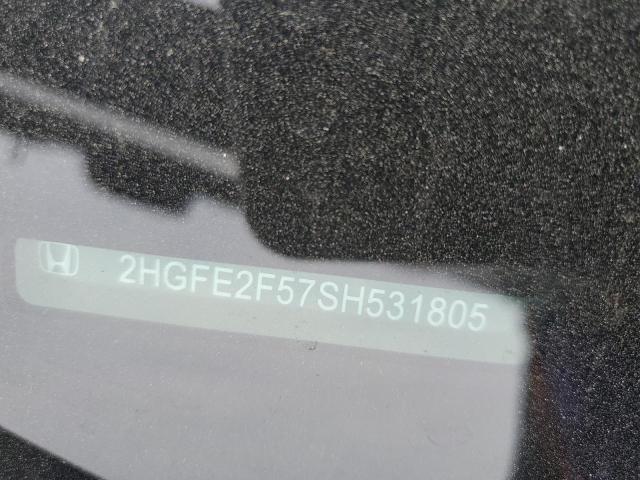 2HGFE2F57SH531805 - 2025 HONDA CIVIC SPORT Сұр фото 12