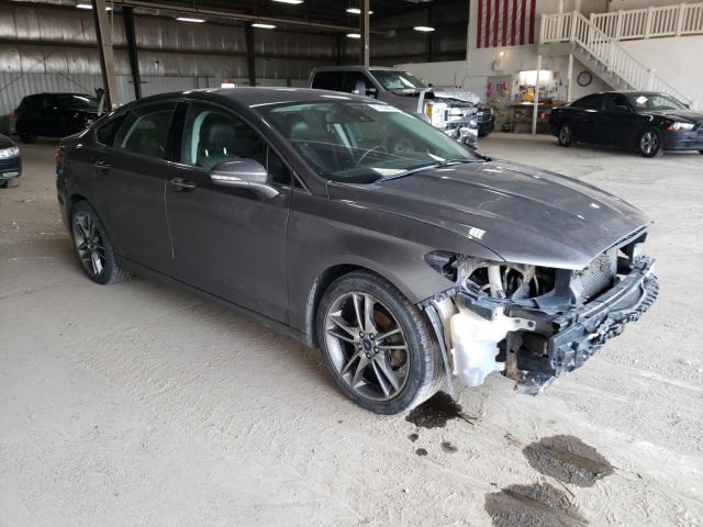 3FA6P0D96ER200828 - 2014 FORD FUSION TITANIUM GRAY photo 4