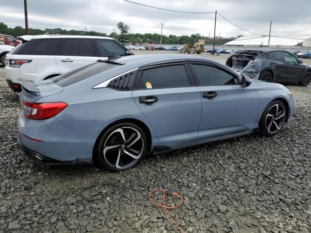 1HGCV1F33MA098013 - 2021 HONDA ACCORD SPORT BLUE photo 3