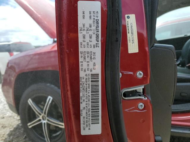 1C4NJCEA8FD111015 - 2015 JEEP COMPASS LATITUDE RED photo 13