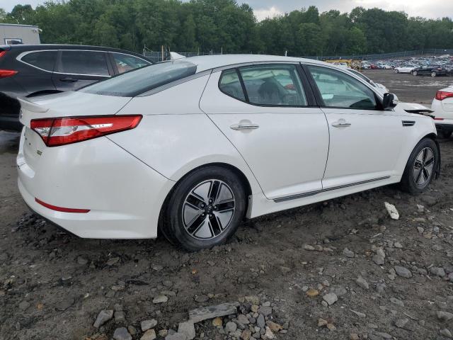 KNAGM4AD1B5008302 - 2011 KIA OPTIMA HYBRID WHITE photo 3