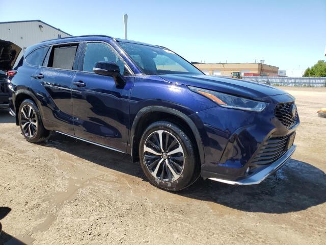 5TDLZRBH6MS109219 - 2021 TOYOTA HIGHLANDER XSE BLUE photo 4