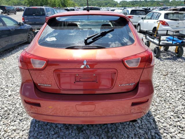 JA32X8HW7AU021433 - 2010 MITSUBISHI LANCER GTS RED photo 6