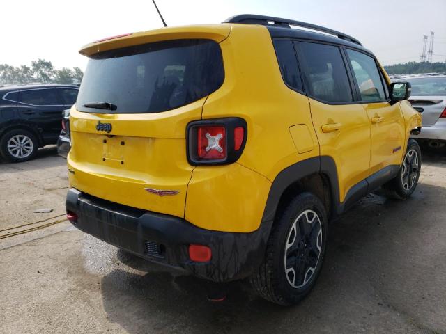 ZACCJBCTXGPC96533 - 2016 JEEP RENEGADE TRAILHAWK YELLOW photo 3