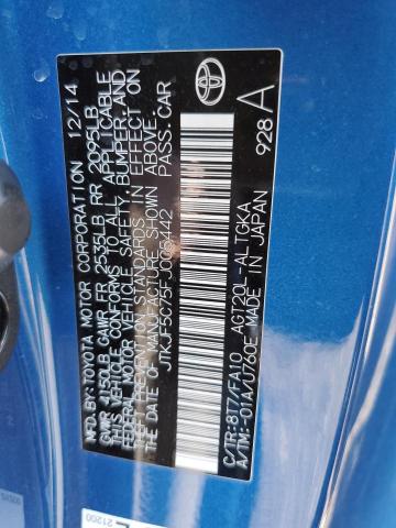 JTKJF5C75FJ005442 - 2015 TOYOTA SCION TC 蓝色 照片 12