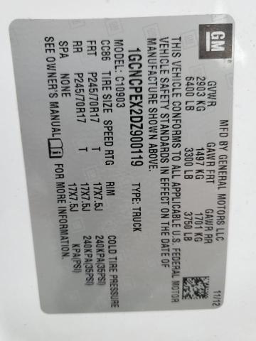 1GCNCPEX2DZ900119 - 2013 CHEVROLET SILVERADO C1500 WHITE photo 12