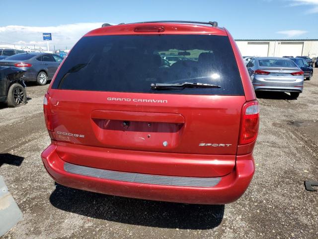 2D4GP44R73R244283 - 2003 DODGE GRAND CARA SPORT RED photo 6