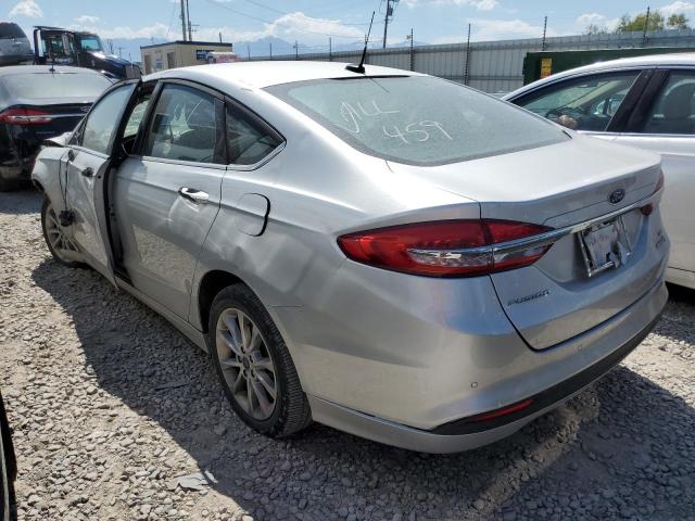 3FA6P0LUXHR301459 - 2017 FORD FUSION SE HYBRID SILVER photo 2