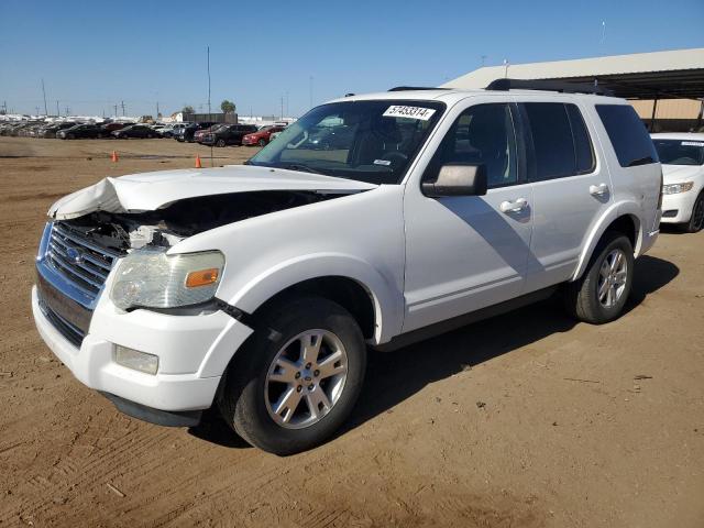 1FMEU7DE7AUA70755 - 2010 FORD EXPLORER XLT WHITE photo 1