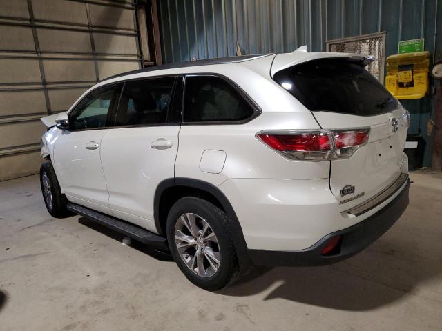 5TDJKRFH9ES057012 - 2014 TOYOTA HIGHLANDER XLE თეთრი ფოტო 2