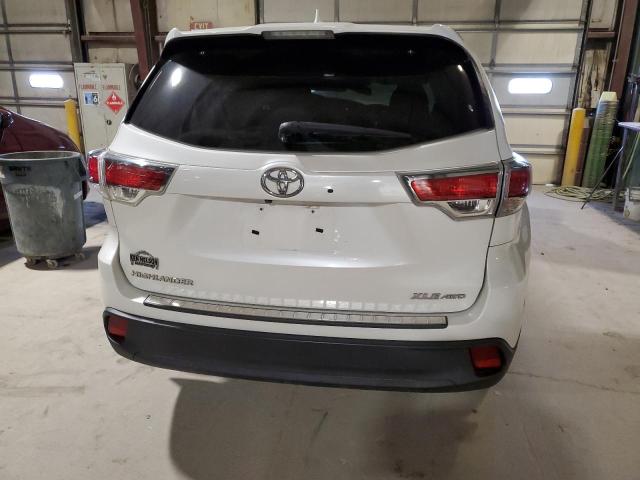 5TDJKRFH9ES057012 - 2014 TOYOTA HIGHLANDER XLE თეთრი ფოტო 6