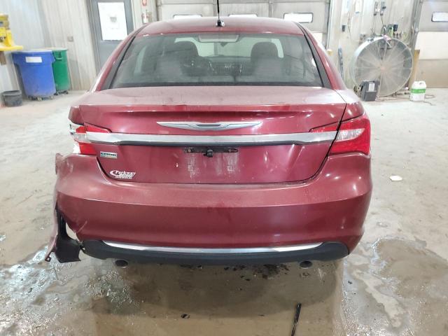 1C3CCBBGXDN608051 - 2013 CHRYSLER 200 TOURING RED photo 6