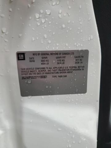 2G2WP552371106961 - 2007 PONTIAC GRAND PRIX 白色 照片 12