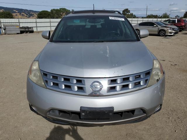 JN8AZ08W34W327471 - 2004 NISSAN MURANO SL SILVER photo 5