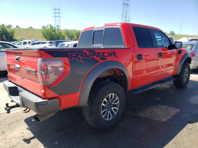 1FTFW1R60CFC96306 - 2012 FORD F150 SVT RAPTOR RED photo 3