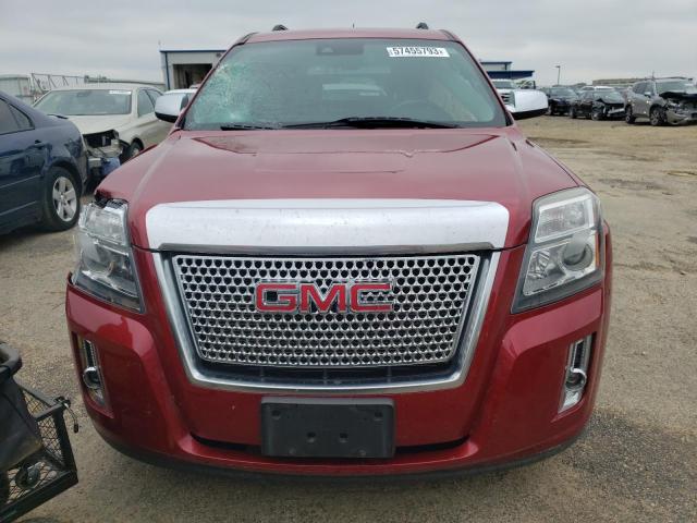 2GKFLZEK8F6195396 - 2015 GMC TERRAIN DENALI RED photo 5