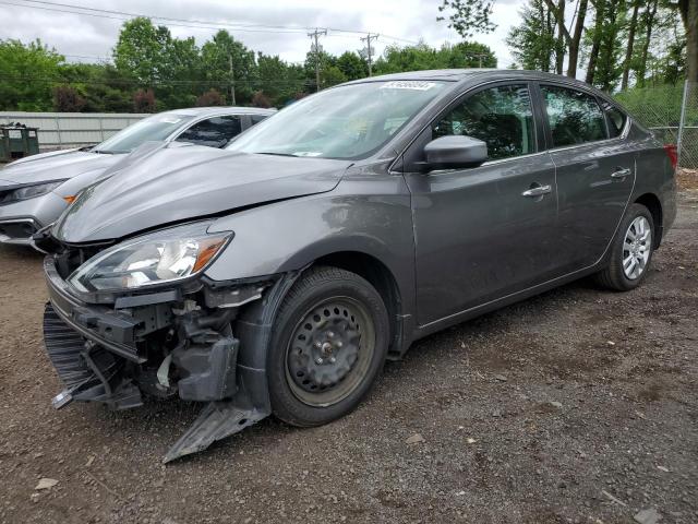 3N1AB7APXKY389132 - 2019 NISSAN SENTRA S GRAY photo 1