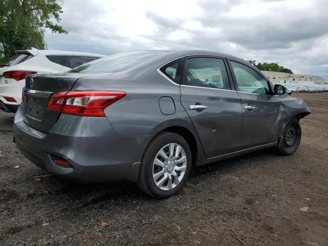3N1AB7APXKY389132 - 2019 NISSAN SENTRA S GRAY photo 3