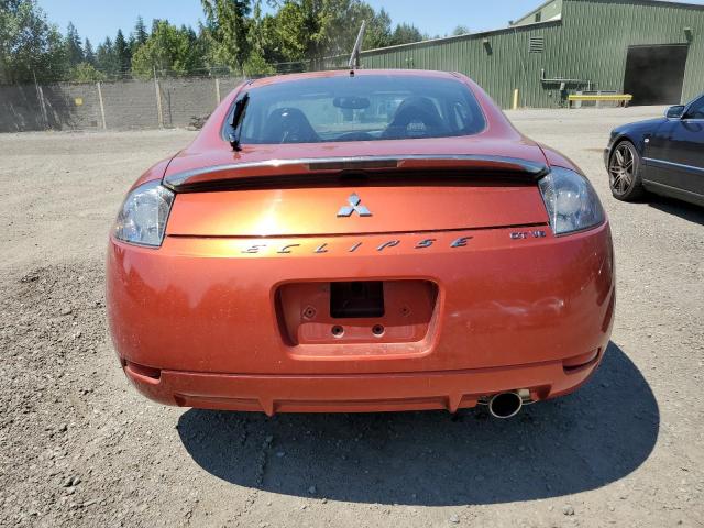 4A3AK34T87E045461 - 2007 MITSUBISHI ECLIPSE GT ORANGE photo 6