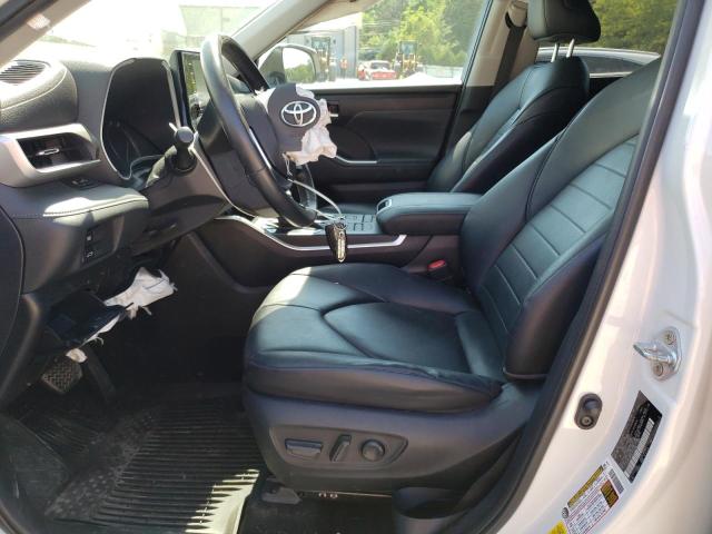 5TDHZRBH6LS514789 - 2020 TOYOTA HIGHLANDER XLE WHITE photo 7