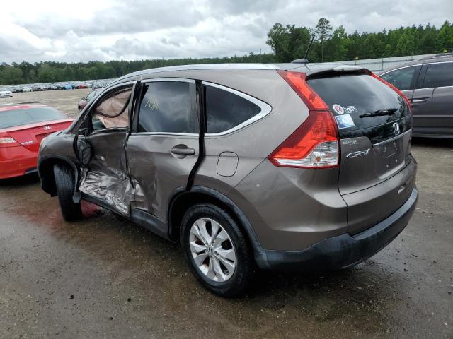 5J6RM3H76CL038375 - 2012 HONDA CR-V EXL GRAY photo 2