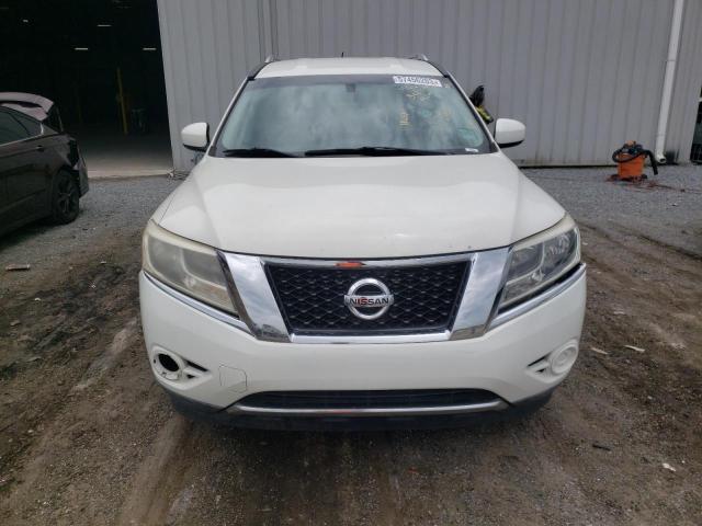 5N1AR2MM3EC713317 - 2014 NISSAN PATHFINDER S WHITE photo 5