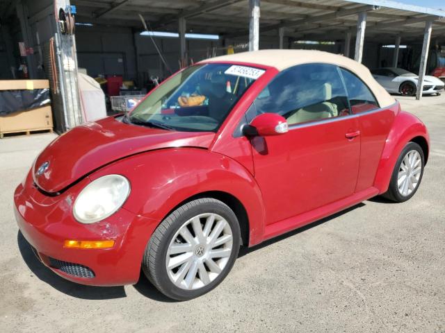 3VWRF31Y78M409078 - 2008 VOLKSWAGEN NEW BEETLE CONVERTIBLE SE RED photo 1