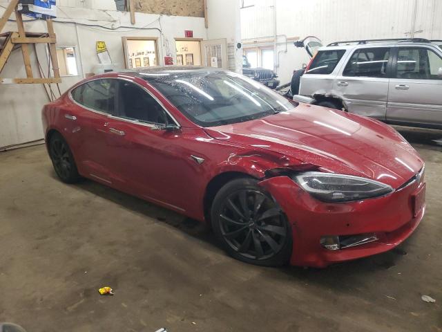 5YJSA1E29JF295592 - 2018 TESLA MODEL S RED photo 4
