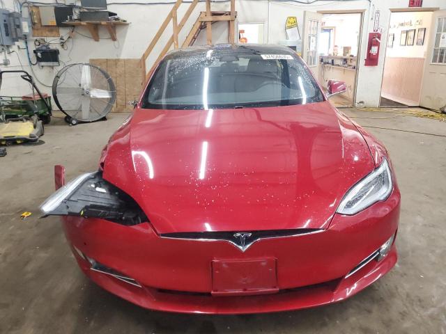 5YJSA1E29JF295592 - 2018 TESLA MODEL S RED photo 5