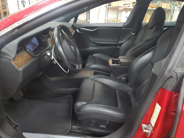 5YJSA1E29JF295592 - 2018 TESLA MODEL S RED photo 7