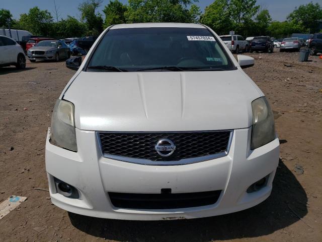 3N1AB6AP6CL696354 - 2012 NISSAN SENTRA 2.0 WHITE photo 5