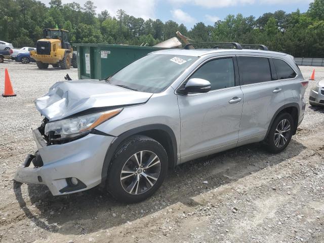 5TDJKRFH0GS229463 - 2016 TOYOTA HIGHLANDER XLE SILVER photo 1