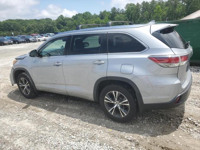 5TDJKRFH0GS229463 - 2016 TOYOTA HIGHLANDER XLE SILVER photo 2