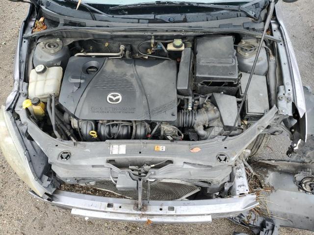 JM1BK343441176705 - 2004 MAZDA 3 HATCHBACK GRAY photo 11