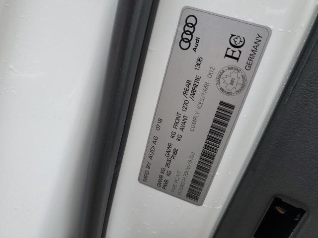 WAUM2AF20KN019709 - 2019 AUDI A6 PRESTIGE Blanco foto 12