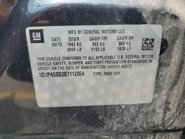 1G1PA5SG0E7112064 - 2014 CHEVROLET CRUZE LS BLACK photo 12