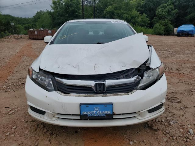 19XFB2F96CE020920 - 2012 HONDA CIVIC EXL WHITE photo 5