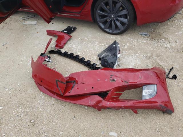 5YJSA1E21GF174614 - 2016 TESLA MODEL S Կարմիր լուսանկար 12