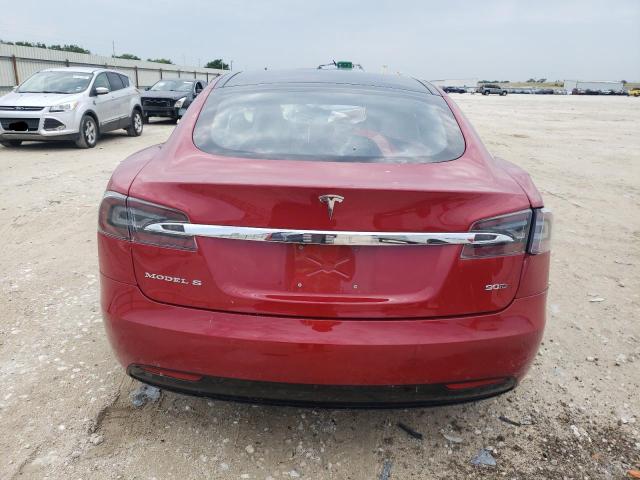 5YJSA1E21GF174614 - 2016 TESLA MODEL S Կարմիր լուսանկար 6