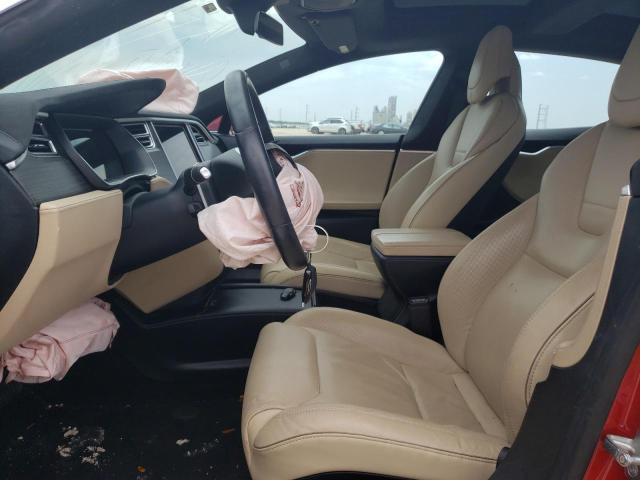 5YJSA1E21GF174614 - 2016 TESLA MODEL S Կարմիր լուսանկար 7
