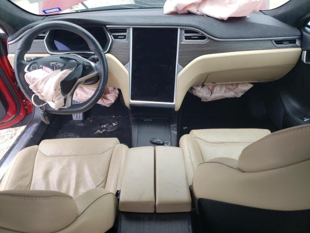 5YJSA1E21GF174614 - 2016 TESLA MODEL S Կարմիր լուսանկար 8