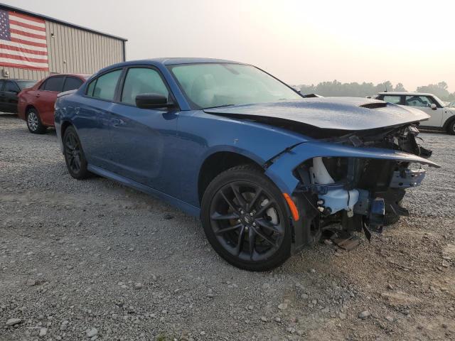 2C3CDXMG3MH609199 - 2021 DODGE CHARGER GT BLUE photo 4