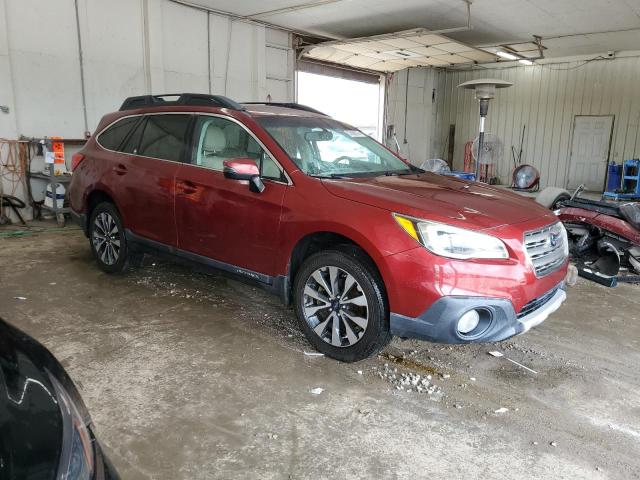 4S4BSEJCXF3263415 - 2015 SUBARU OUTBACK 3.6R LIMITED BURGUNDY photo 4