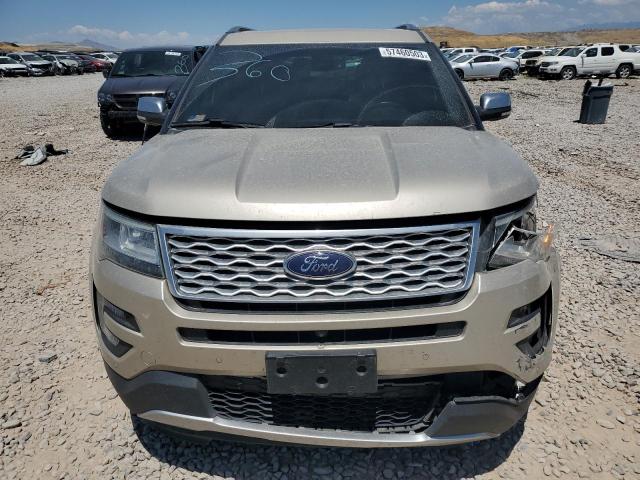 1FM5K8HT9HGB30547 - 2017 FORD EXPLORER PLATINUM GOLD photo 5